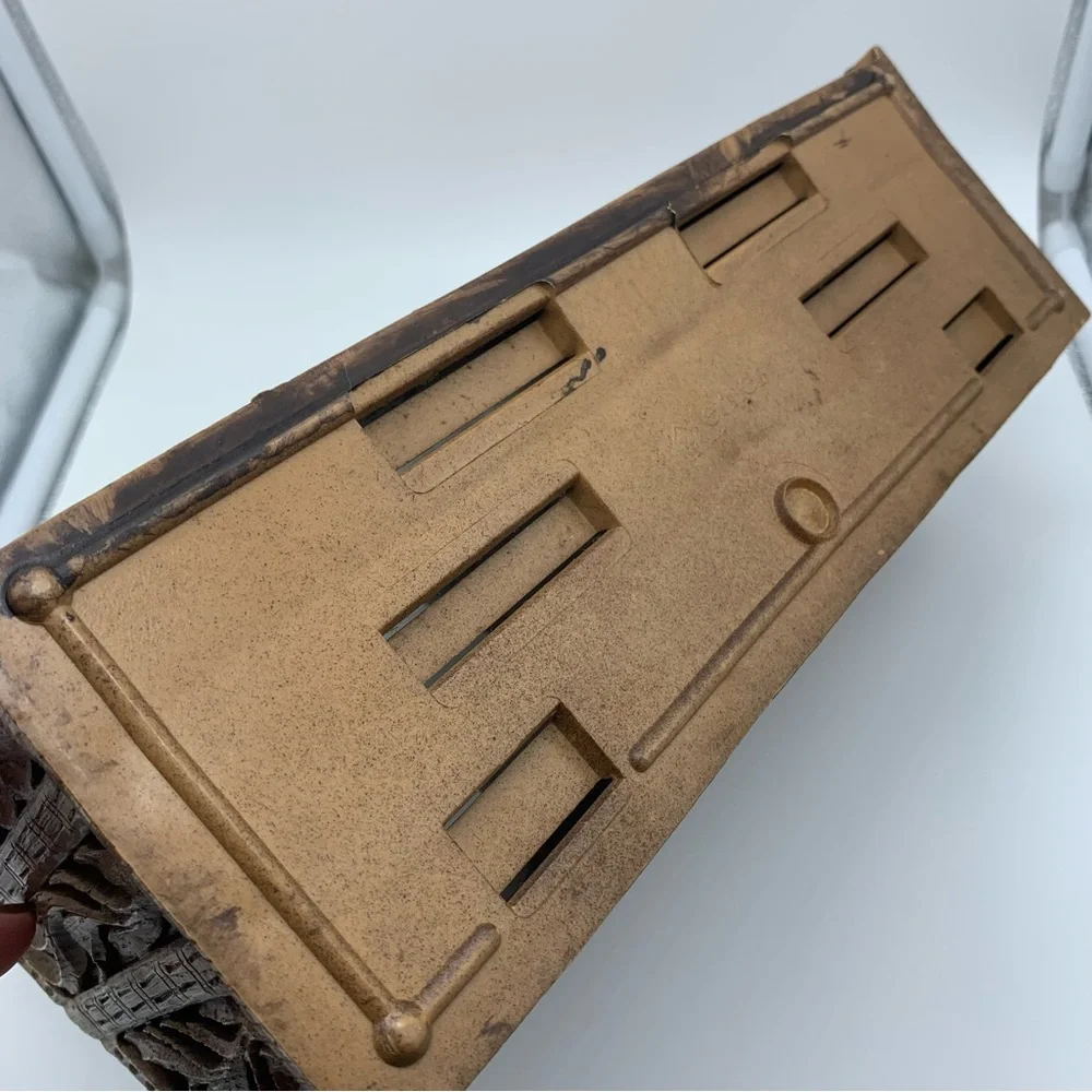 Vintage Lerner Carved Faux Wood Letter Holder Mail Organizer Storage - Picture 8 of 8